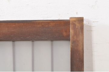 アンティーク建具　どこか懐かしい雰囲気漂う和風ガラス窓2枚セット(引き戸、ガラス戸)(R-073889)