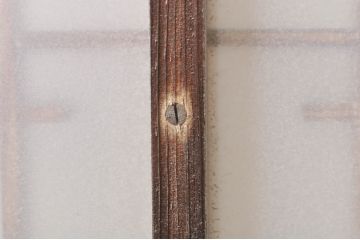 アンティーク建具　どこか懐かしい雰囲気漂う和風ガラス窓2枚セット(引き戸、ガラス戸)(R-073889)