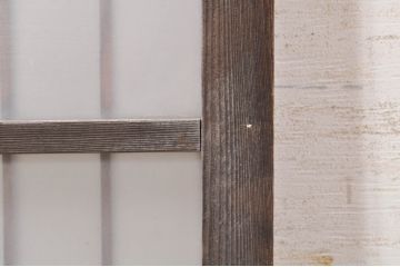 アンティーク建具　どこか懐かしい雰囲気漂う和風ガラス窓2枚セット(引き戸、ガラス戸)(R-073889)