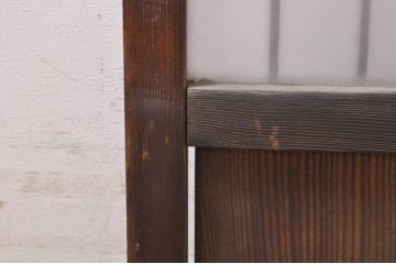 アンティーク建具　どこか懐かしい雰囲気漂う和風ガラス窓2枚セット(引き戸、ガラス戸)(R-073889)