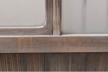 アンティーク建具　どこか懐かしい雰囲気漂う和風ガラス窓2枚セット(引き戸、ガラス戸)(R-073889)