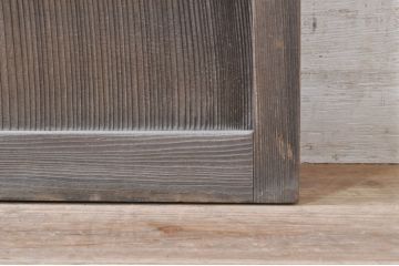 アンティーク建具　どこか懐かしい雰囲気漂う和風ガラス窓2枚セット(引き戸、ガラス戸)(R-073889)