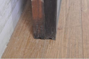 アンティーク建具　どこか懐かしい雰囲気漂う和風ガラス窓2枚セット(引き戸、ガラス戸)(R-073889)