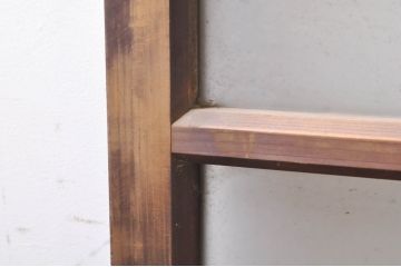 アンティーク建具　大正ロマン　ノスタルジックな雰囲気溢れるガラス窓4枚セット(引き戸、ガラス戸)(R-073890)