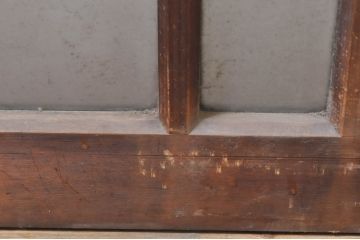 アンティーク建具　大正ロマン　ノスタルジックな雰囲気溢れるガラス窓4枚セット(引き戸、ガラス戸)(R-073890)