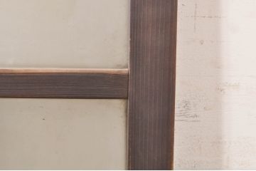 アンティーク建具　大正ロマン　ノスタルジックな雰囲気溢れるガラス窓4枚セット(引き戸、ガラス戸)(R-073890)