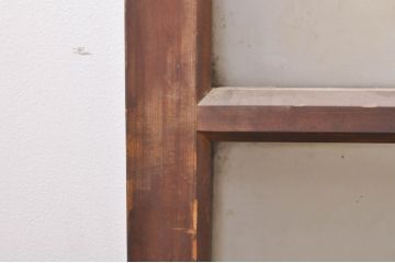 アンティーク建具　大正ロマン　ノスタルジックな雰囲気溢れるガラス窓4枚セット(引き戸、ガラス戸)(R-073891)
