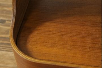 和製ビンテージ　ゴールドクラフト(GOLDCRAFT)　U SERIES　北欧スタイルの空間づくりにおすすめ!!温かみのある木味が魅力のワゴン(サイドテーブル、ヴィンテージ)(R-073894)