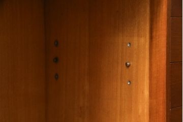 北欧ビンテージ　チーク材　木の温もり溢れるサイドボード(サイドキャビネット、サイドチェスト、リビングボード、収納棚、戸棚、ヴィンテージ)(R-073896)