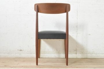 和製ビンテージ　辻木工　チーク材　モダンでシンプルなデザインのダイニングチェア(椅子、イス、ヴィンテージ)(R-073898)