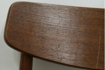 和製ヴィンテージ　辻木工　チーク材　洗練された北欧スタイルのダイニングチェア　(R-073898)