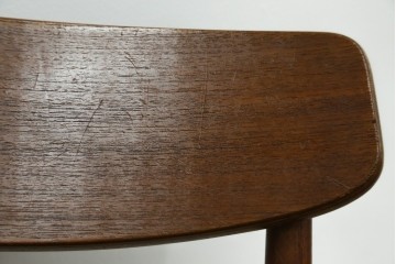 和製ヴィンテージ　辻木工　チーク材　洗練された北欧スタイルのダイニングチェア　(R-073898)