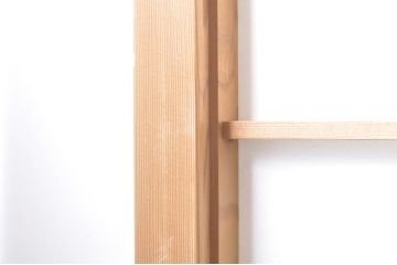 ビンテージ建具　和の空間づくりにおすすめの雪見障子戸4枚セット(引き戸、擦り上げ障子戸、擦上障子戸、ヴィンテージ)(R-073899)
