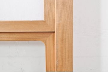 ビンテージ建具　和の空間づくりにおすすめの雪見障子戸4枚セット(引き戸、擦り上げ障子戸、擦上障子戸、ヴィンテージ)(R-073899)