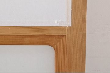 ビンテージ建具　和の空間づくりにおすすめの雪見障子戸4枚セット(引き戸、擦り上げ障子戸、擦上障子戸、ヴィンテージ)(R-073899)