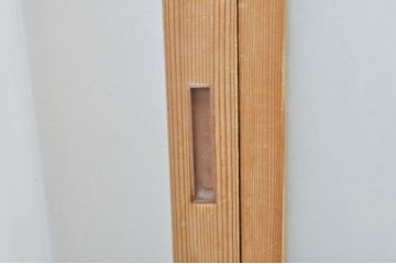 ビンテージ建具　和の空間づくりにおすすめの雪見障子戸4枚セット(引き戸、擦り上げ障子戸、擦上障子戸、ヴィンテージ)(R-073900)