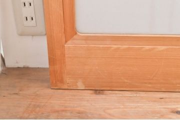 ビンテージ建具　和の空間づくりにおすすめの雪見障子戸4枚セット(引き戸、擦り上げ障子戸、擦上障子戸、ヴィンテージ)(R-073900)
