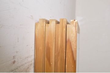 ビンテージ建具　和の空間づくりにおすすめの雪見障子戸4枚セット(引き戸、擦り上げ障子戸、擦上障子戸、ヴィンテージ)(R-073900)
