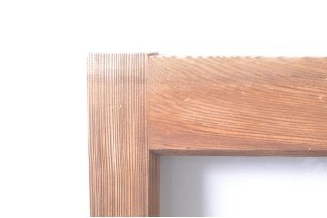 アンティーク建具　大正ロマン　古い木味が魅力的な幅狭ガラス戸4枚セット(引き戸)(R-073901)