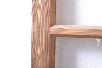 アンティーク建具　大正ロマン　古い木味が魅力的な幅狭ガラス戸4枚セット(引き戸)(R-073901)