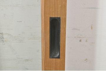 アンティーク建具　大正ロマン　古い木味が魅力的な幅狭ガラス戸4枚セット(引き戸)(R-073901)