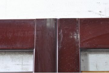ビンテージ建具　最高級!!　石川県産　総漆塗り　涼しげな和の空間を演出する幅広葦戸2枚セット(引き戸、簾戸、簀戸、葭戸、夏障子、夏戸、御簾戸、すど、ヴィンテージ)(R-073917)