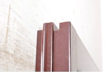 ビンテージ建具　最高級!!　石川県産　総漆塗り　涼しげな和の空間を演出する幅広葦戸2枚セット(引き戸、簾戸、簀戸、葭戸、夏障子、夏戸、御簾戸、すど、ヴィンテージ)(R-073917)