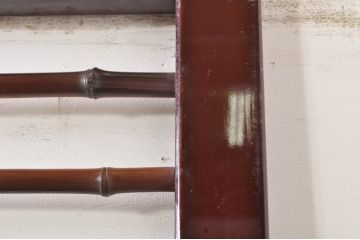 ビンテージ建具　最高級!!　石川県産　総漆塗り　涼しげな和の空間を演出する幅広葦戸2枚セット(引き戸、簾戸、簀戸、葭戸、夏障子、夏戸、御簾戸、すど、ヴィンテージ)(R-073918)
