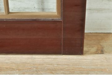 ビンテージ建具　最高級!!　石川県産　総漆塗り　涼しげな和の空間を演出する幅広葦戸2枚セット(引き戸、簾戸、簀戸、葭戸、夏障子、夏戸、御簾戸、すど、ヴィンテージ)(R-073919)