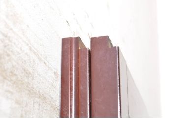ビンテージ建具　最高級!!　石川県産　総漆塗り　涼しげな和の空間を演出する幅広葦戸2枚セット(引き戸、簾戸、簀戸、葭戸、夏障子、夏戸、御簾戸、すど、ヴィンテージ)(R-073920)
