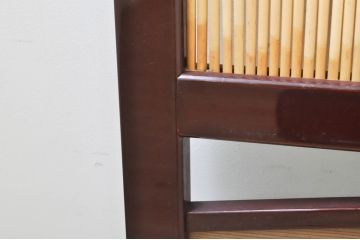 ビンテージ建具　最高級!!　石川県産　総漆塗り　透かし彫り入り　腰板の松竹梅が素敵な夏戸4枚セット(引き戸、簾戸、簀戸、葭戸、夏障子、御簾戸、すど、ヴィンテージ)(R-073921)