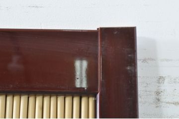 ビンテージ建具　最高級!!　石川県産　総漆塗り　透かし彫り入り　腰板の縁起の良い富士山と松竹梅が素敵な夏戸4枚セット(引き戸、簾戸、簀戸、葭戸、夏障子、御簾戸、すど、ヴィンテージ)(R-073922)
