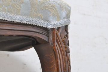 中古　イギリス製　ビーチ材　細部までこだわりあるデザインが素敵なハイスツール(カウンターチェア、カウンタースツール、椅子、イス、ヴィンテージ、英国)(R-073927)