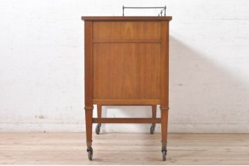 中古　DREXEL HERITAGE(ドレクセルヘリテイジ)　Triune(トライユン)　クラシカルな雰囲気が素敵なキャスター付きサービス台(ワゴン、サイドボード、サーバー)(R-073932)