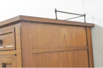 中古　DREXEL HERITAGE(ドレクセルヘリテイジ)　Triune(トライユン)　クラシカルな雰囲気が素敵なキャスター付きサービス台(ワゴン、サイドボード、サーバー)(R-073932)