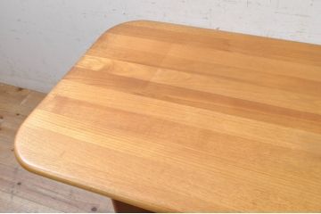 デンマーク家具　希少　チーク材　P. Jeppesen Mobelfabrik　PJ Furniture(ピージェーファニチャー)　DANISH(デニッシュ)マーク　シンプルなデザインが取り入れやすいローテーブル(センターテーブル、リビングテーブル、北欧)(R-073934)