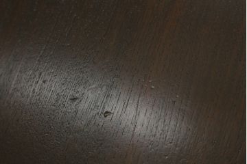 和製アンティーク　栓材　趣のある佇まいが魅力的な丸型ちゃぶ台(折りたたみテーブル、座卓、ローテーブル)(R-073938)