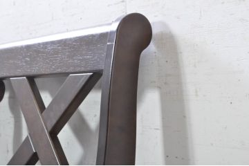 中古　希少な絶版品　カリモク家具(karimoku)　ルスティック(RUSTIC)　カントリースタイルの空間づくりにおすすめな2人掛けベンチ(長椅子、板座チェア)(R-073942)