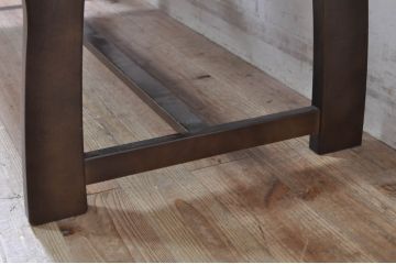 中古　希少な絶版品　カリモク家具(karimoku)　ルスティック(RUSTIC)　カントリースタイルの空間づくりにおすすめな2人掛けベンチ(長椅子、板座チェア)(R-073942)