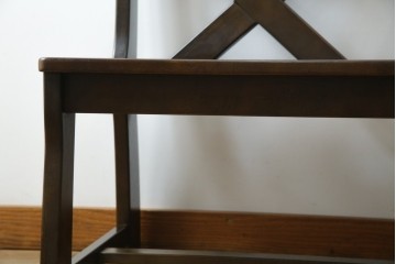 中古　希少な絶版品!　カリモク家具(karimoku)　ルスティック(RUSTIC)　ダッチカントリースタイルの2人掛けダイニングベンチ　(R-073942)