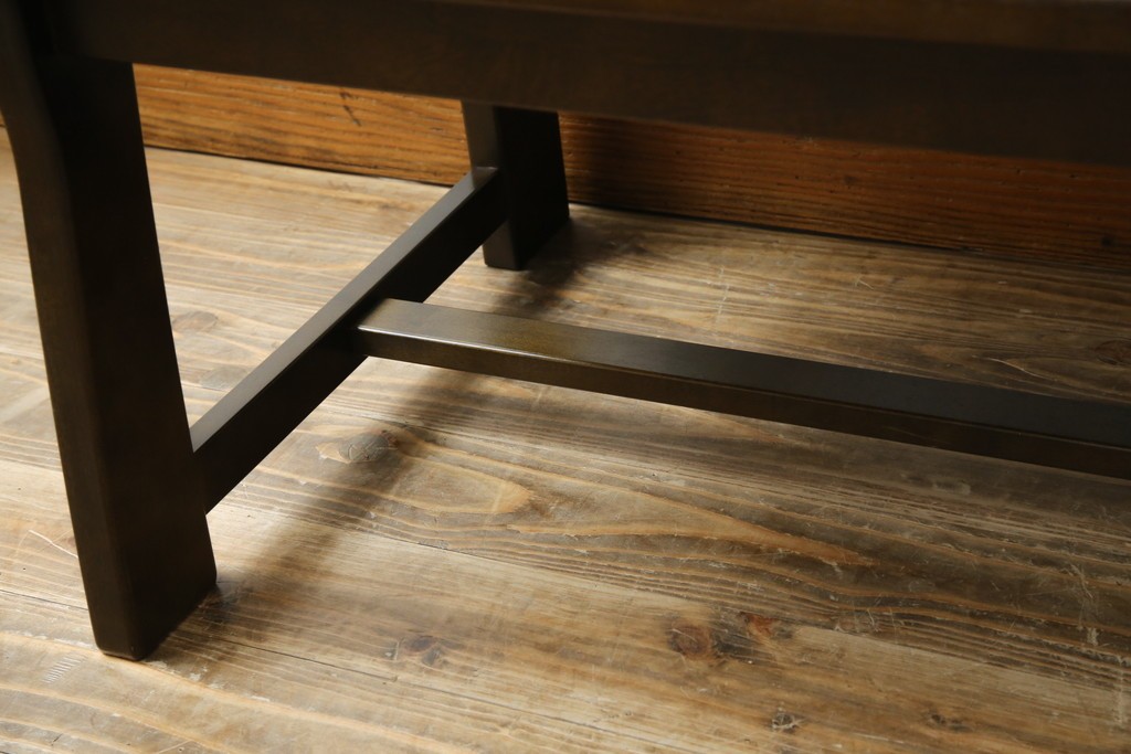 中古　希少な絶版品!　カリモク家具(karimoku)　ルスティック(RUSTIC)　ダッチカントリースタイルの2人掛けダイニングベンチ　(R-073942)