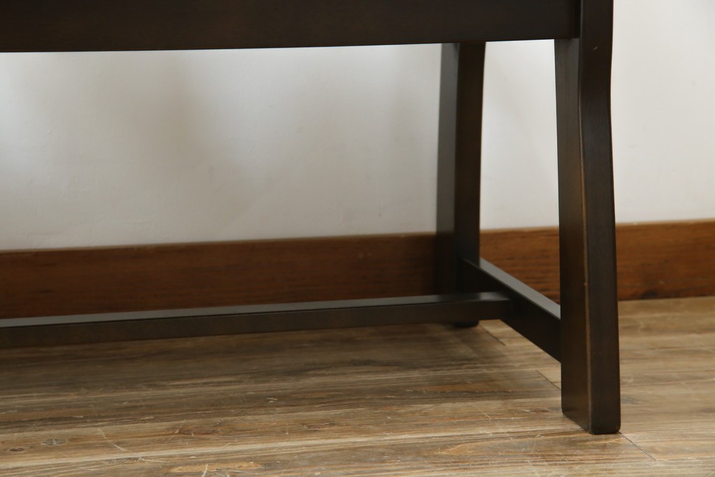 中古　希少な絶版品!　カリモク家具(karimoku)　ルスティック(RUSTIC)　ダッチカントリースタイルの2人掛けダイニングベンチ　(R-073942)