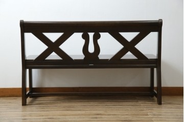 中古　希少な絶版品!　カリモク家具(karimoku)　ルスティック(RUSTIC)　ダッチカントリースタイルの2人掛けダイニングベンチ　(R-073942)