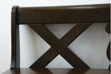 中古　希少な絶版品!　カリモク家具(karimoku)　ルスティック(RUSTIC)　ダッチカントリースタイルの2人掛けダイニングベンチ　(R-073942)