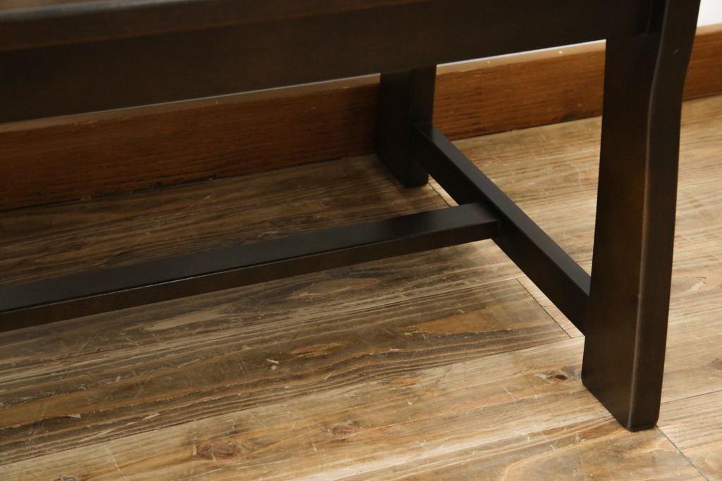 中古　希少な絶版品!　カリモク家具(karimoku)　ルスティック(RUSTIC)　ダッチカントリースタイルの2人掛けダイニングベンチ　(R-073942)