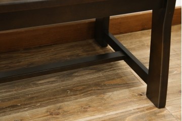 中古　希少な絶版品!　カリモク家具(karimoku)　ルスティック(RUSTIC)　ダッチカントリースタイルの2人掛けダイニングベンチ　(R-073942)