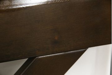 中古　希少な絶版品　カリモク家具(karimoku)　ルスティック(RUSTIC)　カントリースタイルの空間づくりにおすすめな2人掛けベンチ(長椅子、板座チェア)(R-073943)