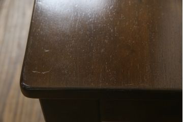 中古　希少な絶版品　カリモク家具(karimoku)　ルスティック(RUSTIC)　カントリースタイルの空間づくりにおすすめな2人掛けベンチ(長椅子、板座チェア)(R-073943)