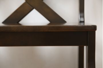 中古　希少な絶版品　カリモク家具(karimoku)　ルスティック(RUSTIC)　カントリースタイルの空間づくりにおすすめな2人掛けベンチ(長椅子、板座チェア)(R-073943)