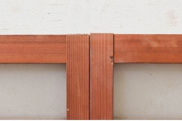 アンティーク建具　和モダンな雰囲気づくりにおすすめの横桟窓2枚セット(ガラス戸、引き戸、ガラス窓)(R-073945)